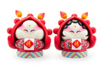 Rabbit God Double Fortune/Happiness (Pair)