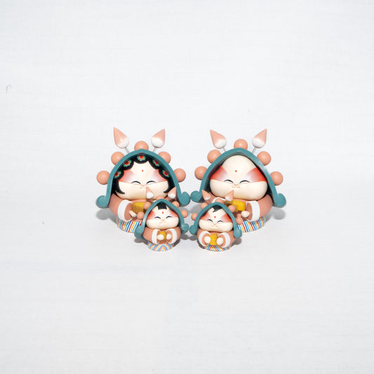 Lord Rabbit Dusty Blue-Pink - Family