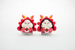 Rabbit God Double Fortune/Happiness (Pair)